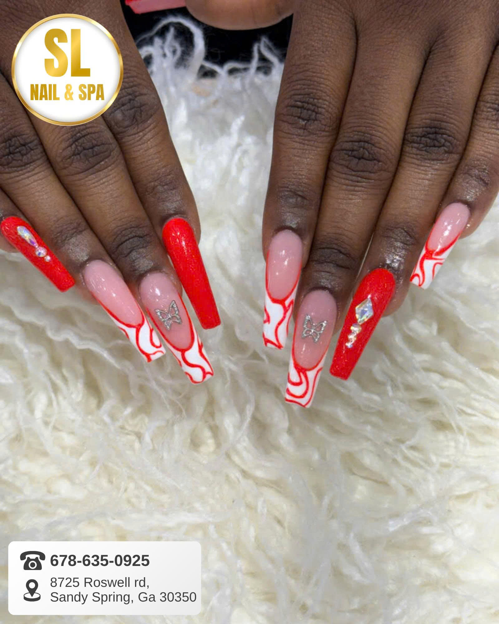 SL Nails & Spa logo